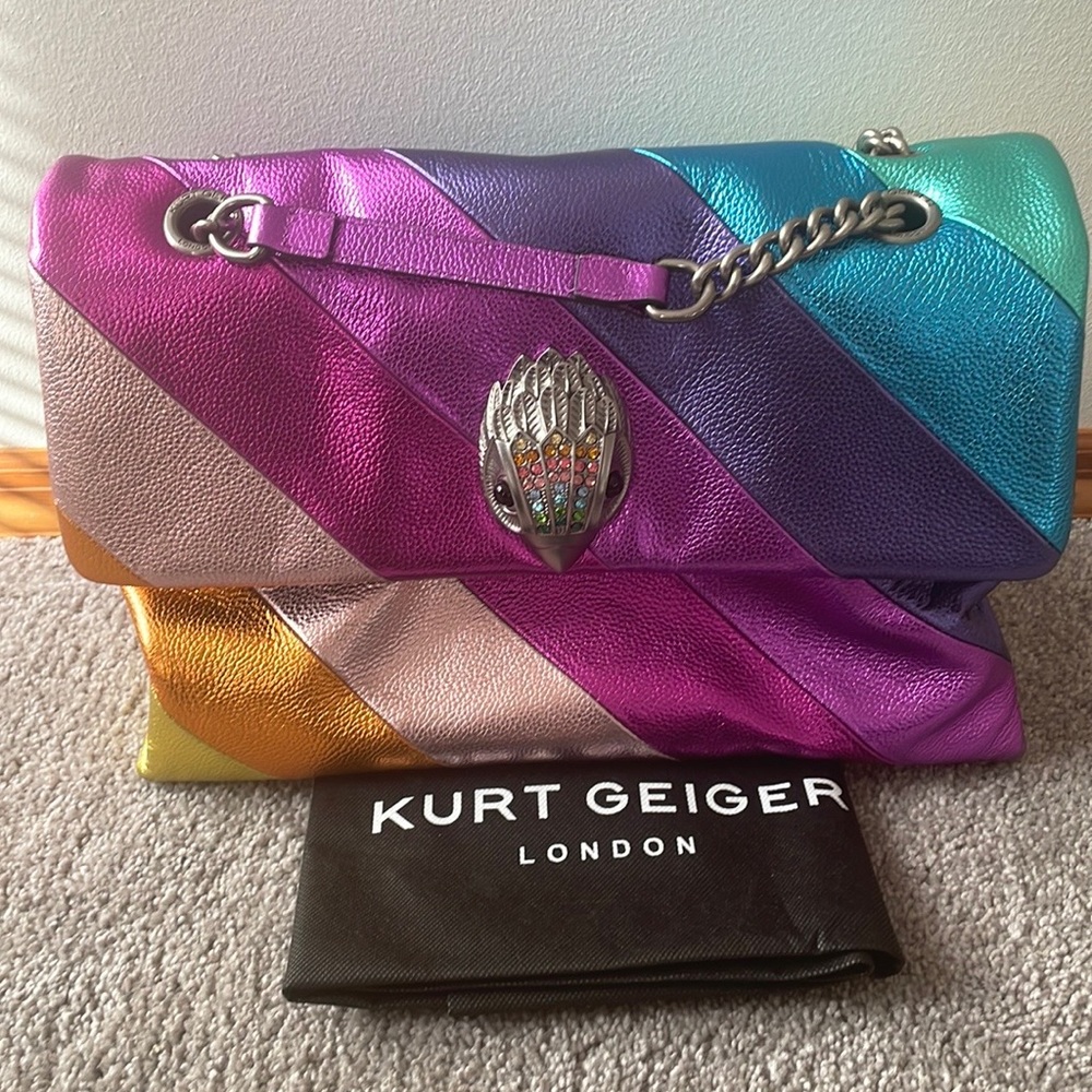 Kurt Geiger Kensington rainbow bag XXL